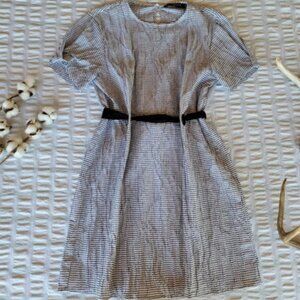 Zara Basics Bw Textured Short